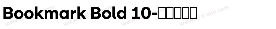 Bookmark Bold 10字体转换